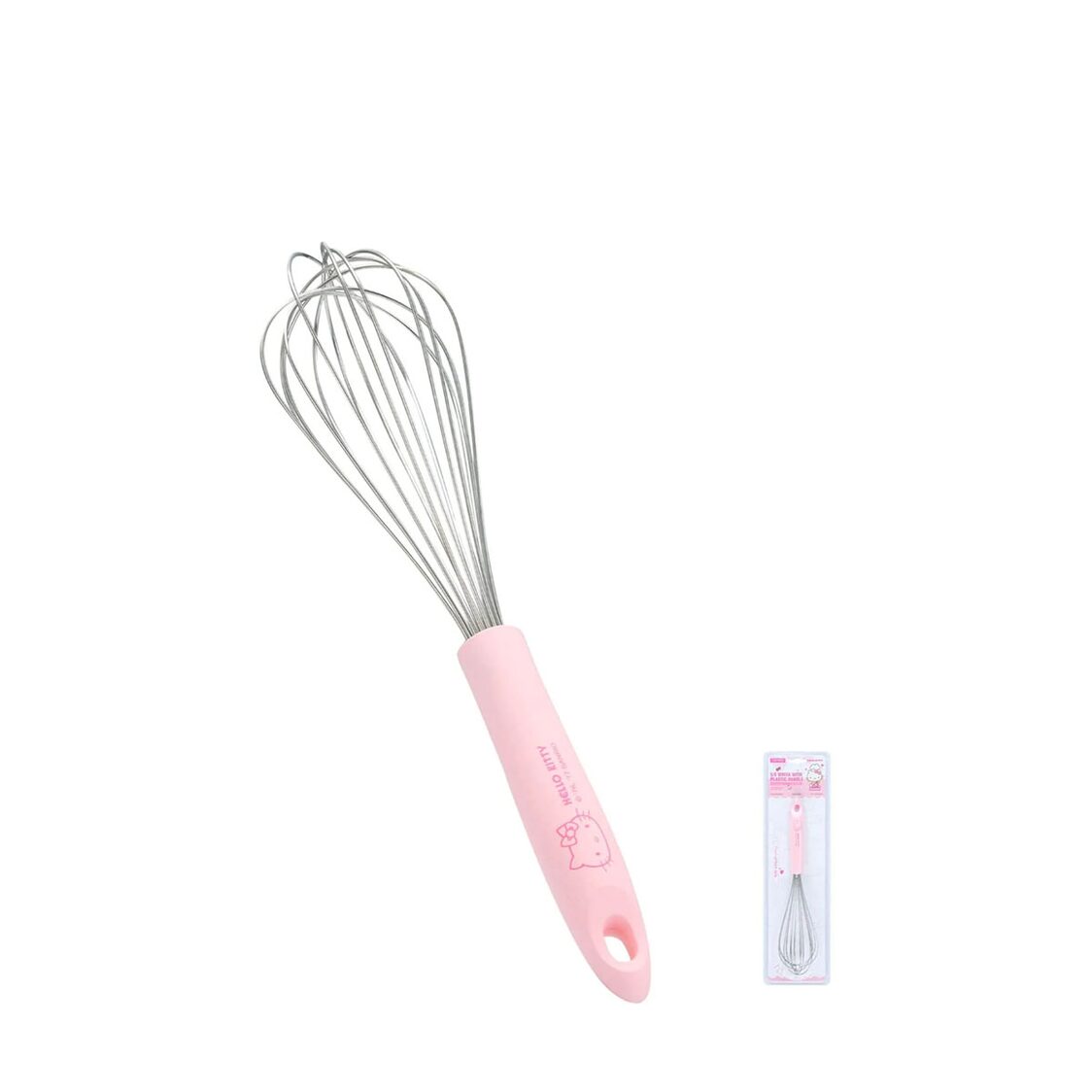 Chefmade Stainless Steel Whisk With Silicone Handle L29.5cm Pink Hello Kitty (1898cm-KT7007)