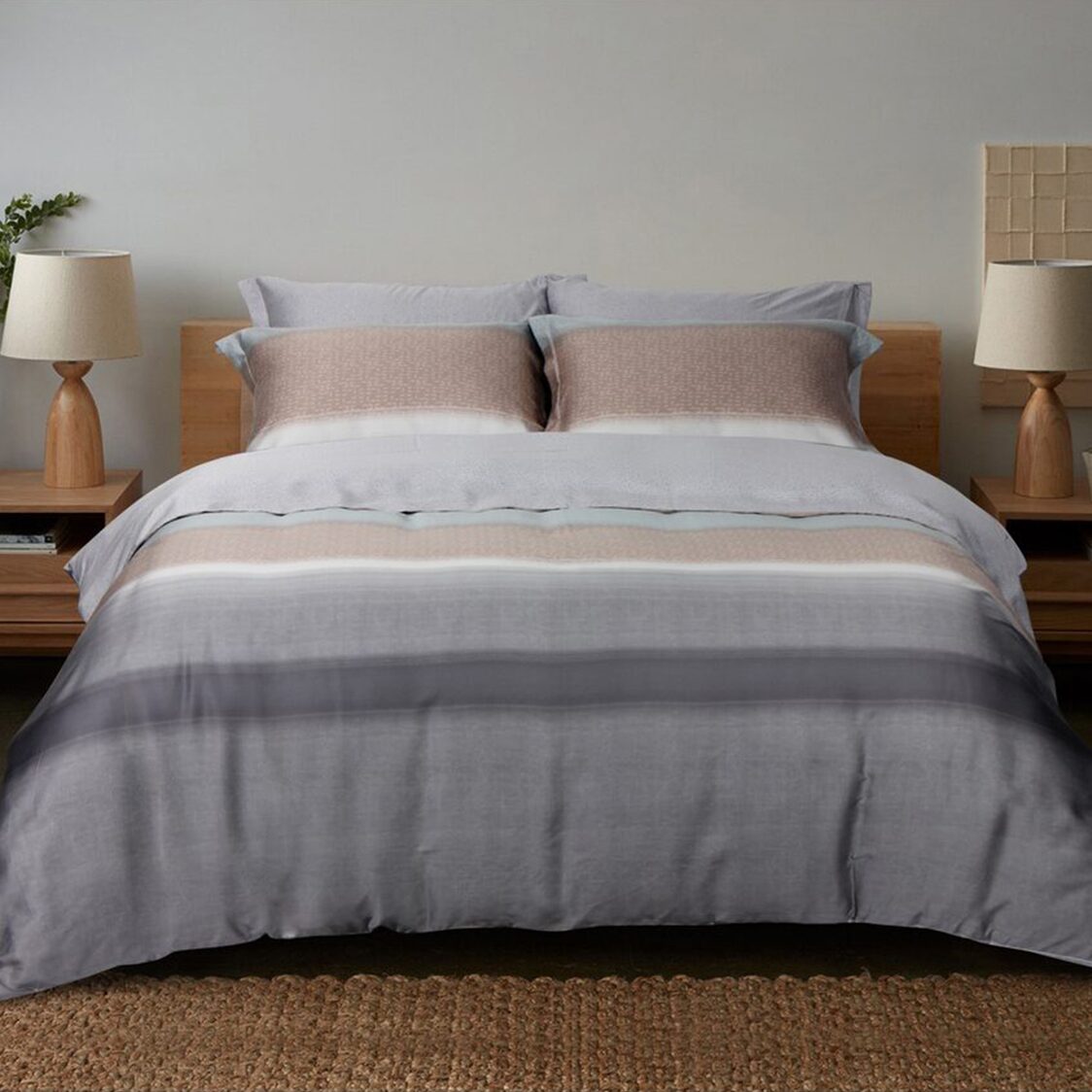 Eurotex Celestine made from 100% TENCEL™ fibers,  Fitted Sheet Set / Bed Set (Norway)