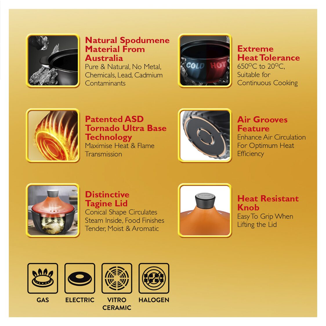 ASD Tornado Claypot Casserole 6L (RXC60D1QH)