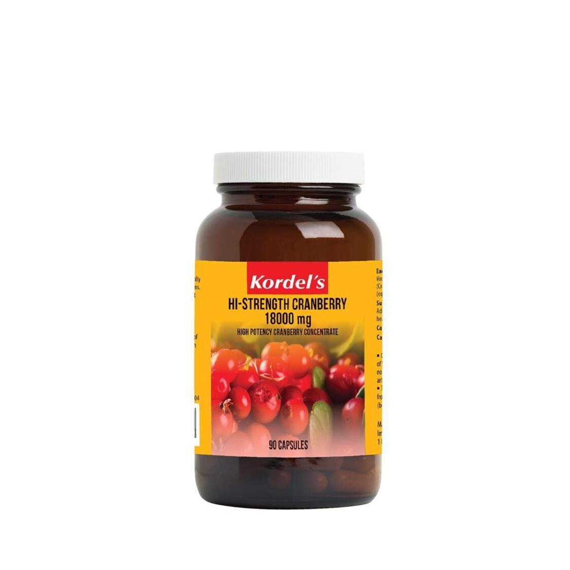 Kordel's Hi-Strength Cranberry 18000mg 90's