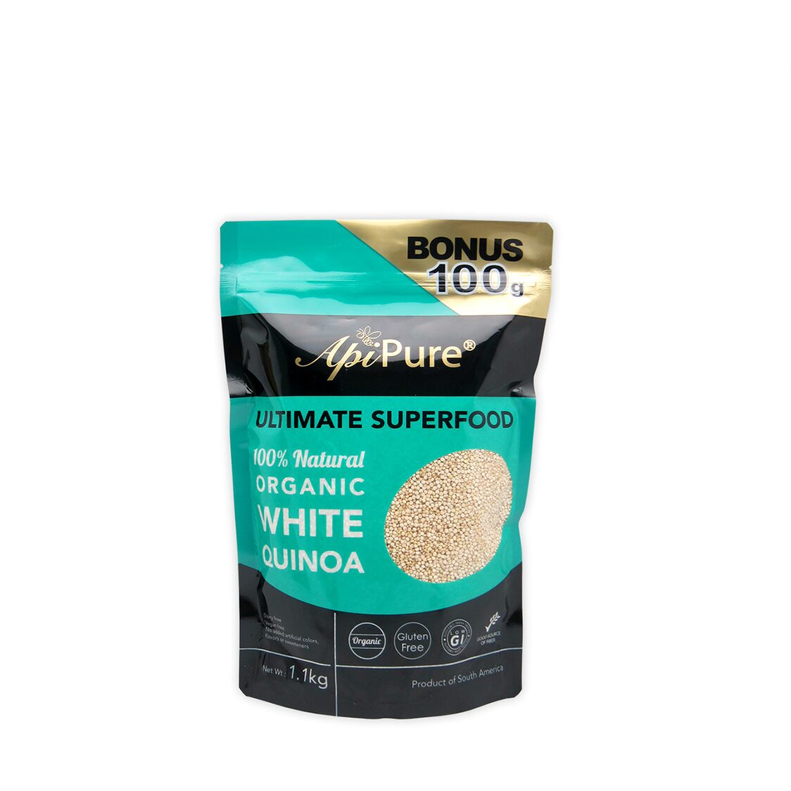 Apipure ®Organic White Quinoa 1.1kg