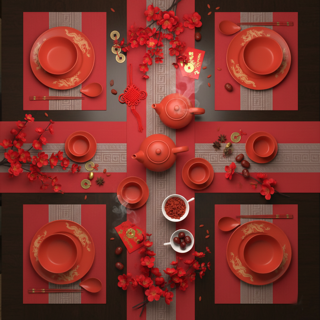 GREEK Table Runner | Greek Key Texilene - 30 x 180 cm, Red