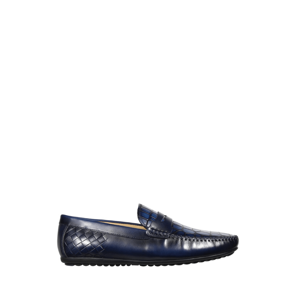 Frank Williams Men Shoes Slip - on M011 - Blue - Metro Singapore Departmental Store - Celebrating 69 Years in SG
