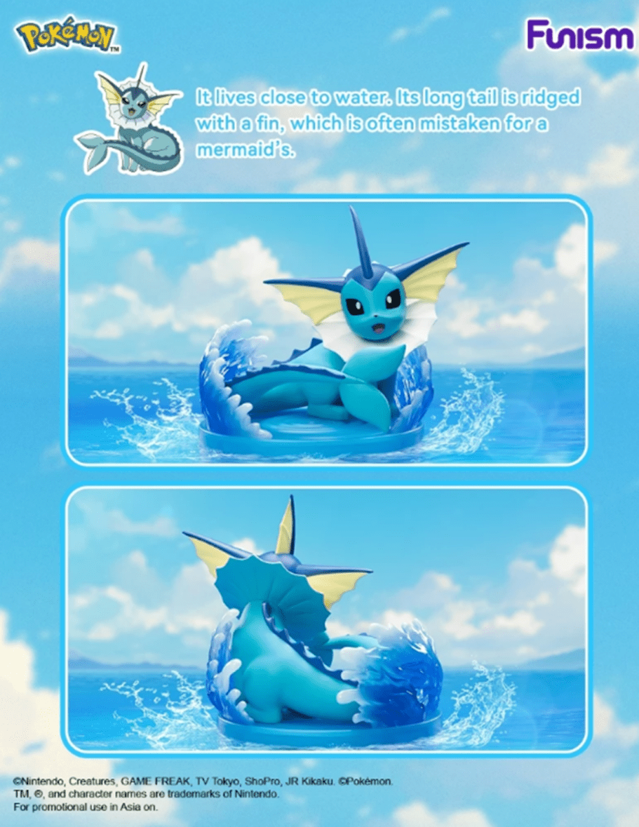 Funism Prime Figure - Vaporeon - Metro Singapore Departmental Store - Celebrating 69 Years in SG