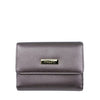Mel&Co Saffiano Leatherette Half Flap Mid-Size Wallet