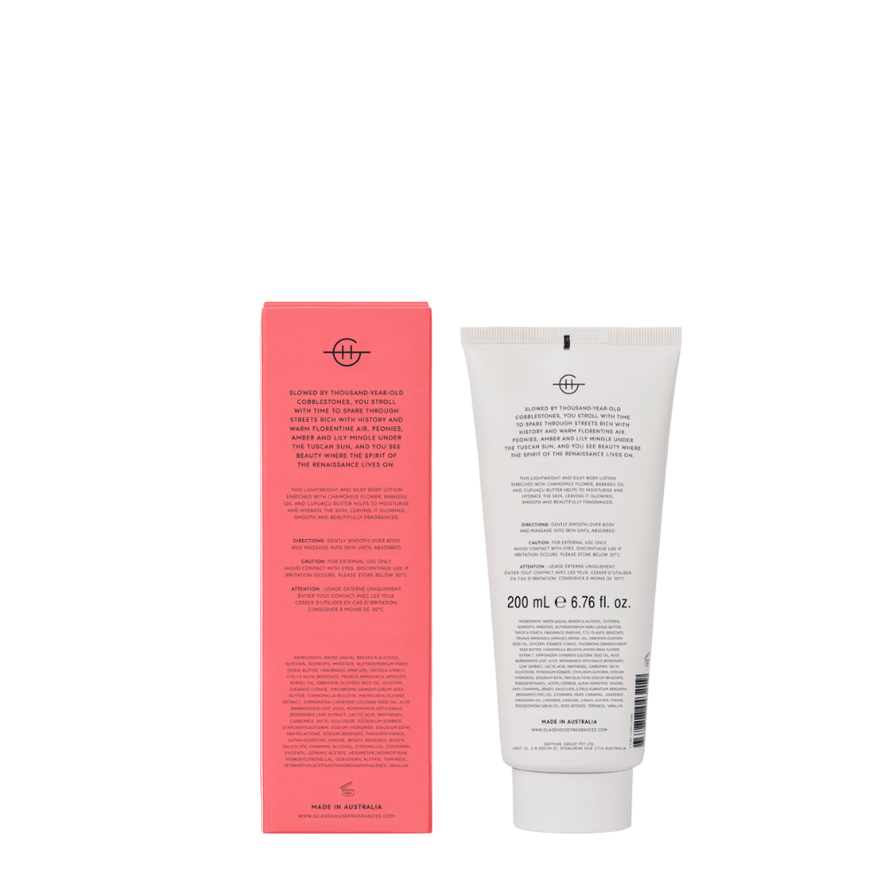 Glasshouse Fragrances Body Lotion 200ml - Metro Singapore Departmental Store - Celebrating 69 Years in SG