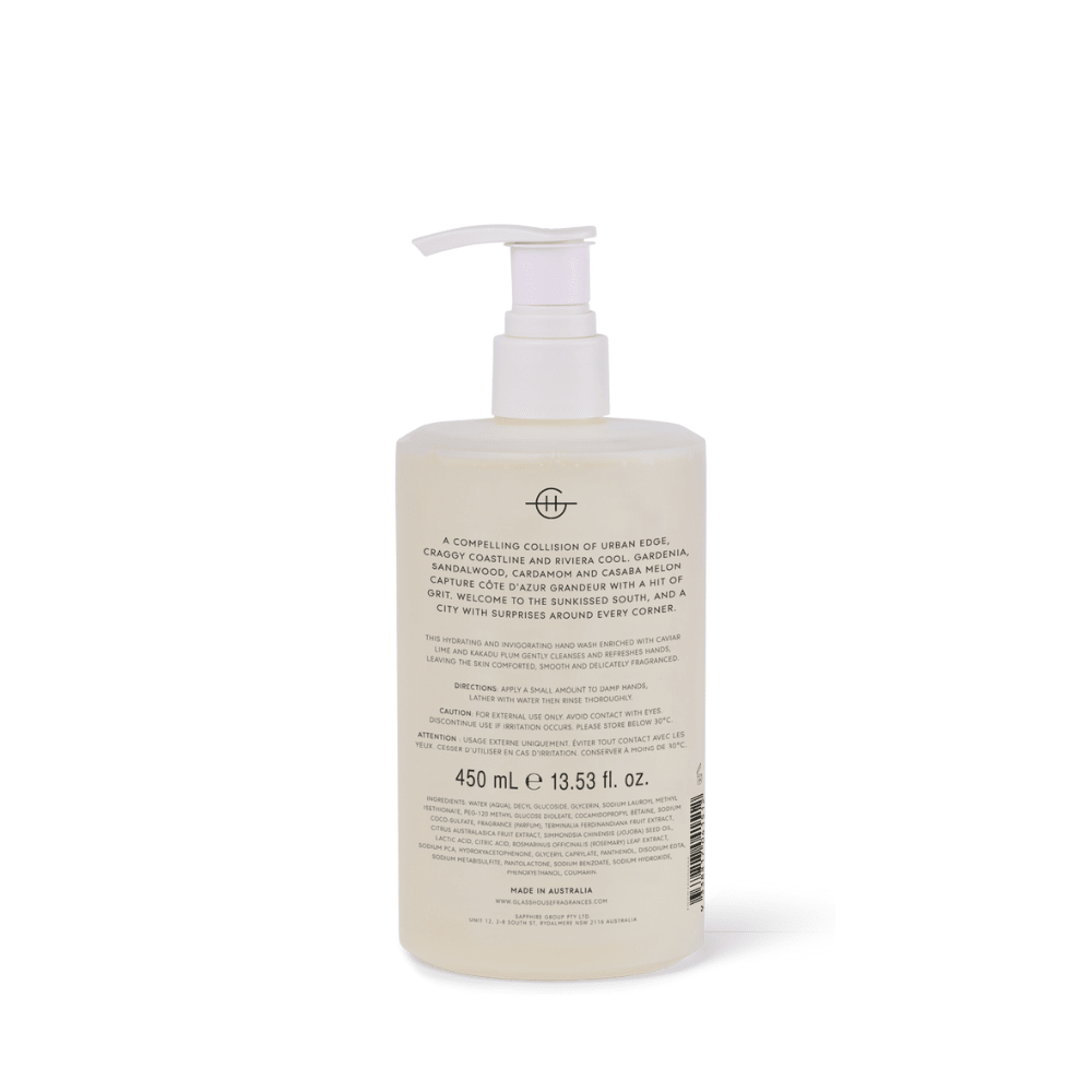 Glasshouse Fragrances Hand Wash 450ml - Metro Singapore Departmental Store - Celebrating 69 Years in SG