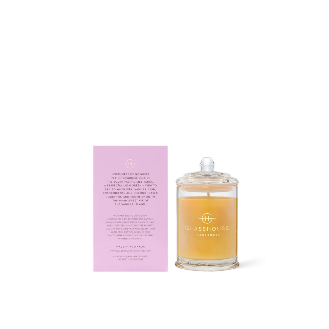 Glasshouse Fragrances Soy Candle 60g - A Tahaa Affair - Metro Singapore Departmental Store - Celebrating 69 Years in SG