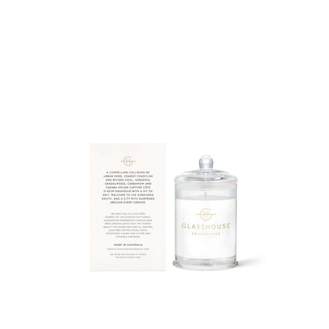 Glasshouse Fragrances Soy Candle 60g - Marseille Memoir - Metro Singapore Departmental Store - Celebrating 69 Years in SG