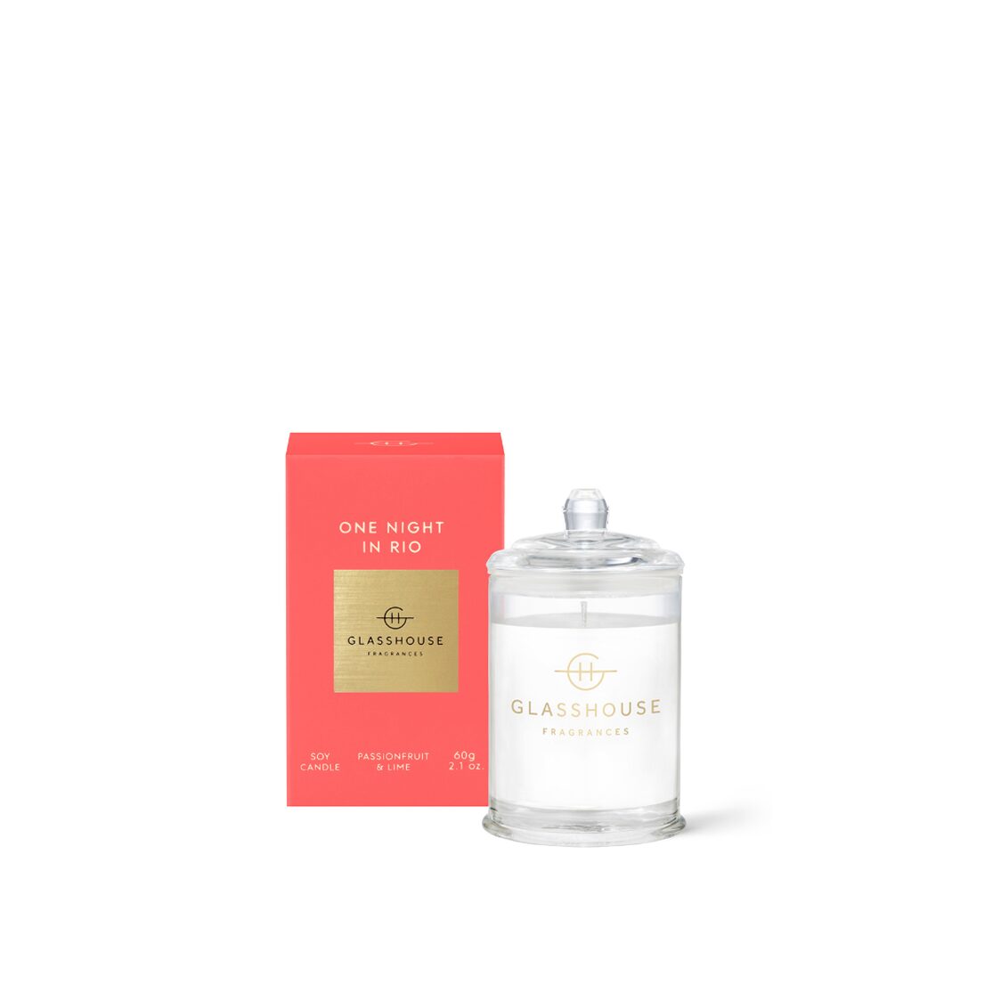 Glasshouse Fragrances Soy Candle 60g - One Night in Rio - Metro Singapore Departmental Store - Celebrating 69 Years in SG