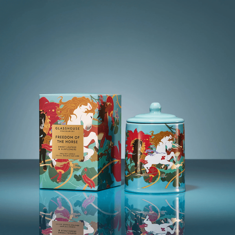 Glasshouse Soy Candle - Freedom of Horse 2026 (Limited Edition) - Metro Singapore Departmental Store - Celebrating 69 Years in SG
