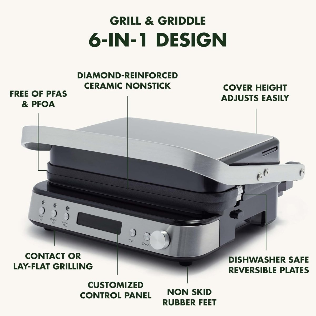 Greenpan Contact Grill Griddle (Ceramic Inner) - Metro Singapore Departmental Store - Celebrating 69 Years in SG