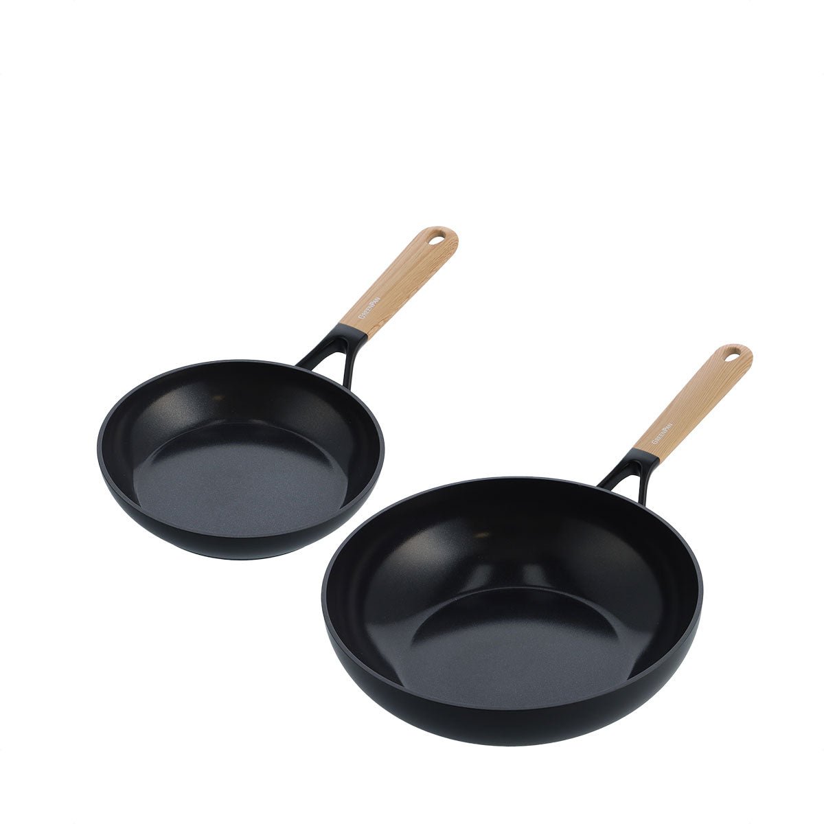 Greenpan Eco Smart Shape 20cm Frypan + 28cm Wok Ceramic Cooking Set (GPES007130+GPES007161) - Metro Singapore Departmental Store - Celebrating 69 Years in SG