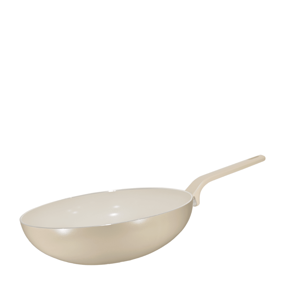 Greenpan Essence Taupe 28cm Ceramic Open Wok GPEE073227 - Metro Singapore Departmental Store - Celebrating 69 Years in SG
