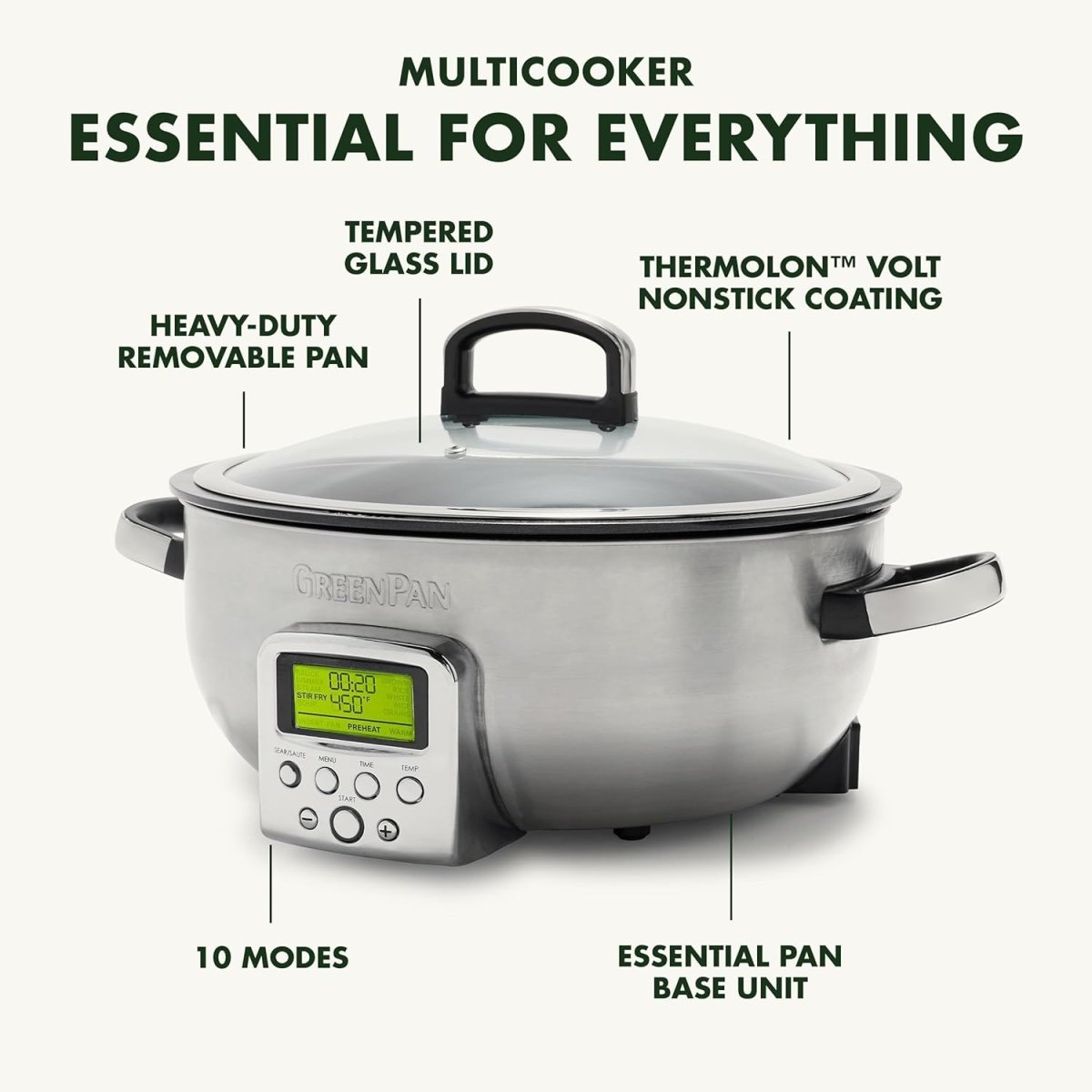 Greenpan Omni Multi Cooker 5.6L (Ceramic Inner) - Metro Singapore Departmental Store - Celebrating 69 Years in SG