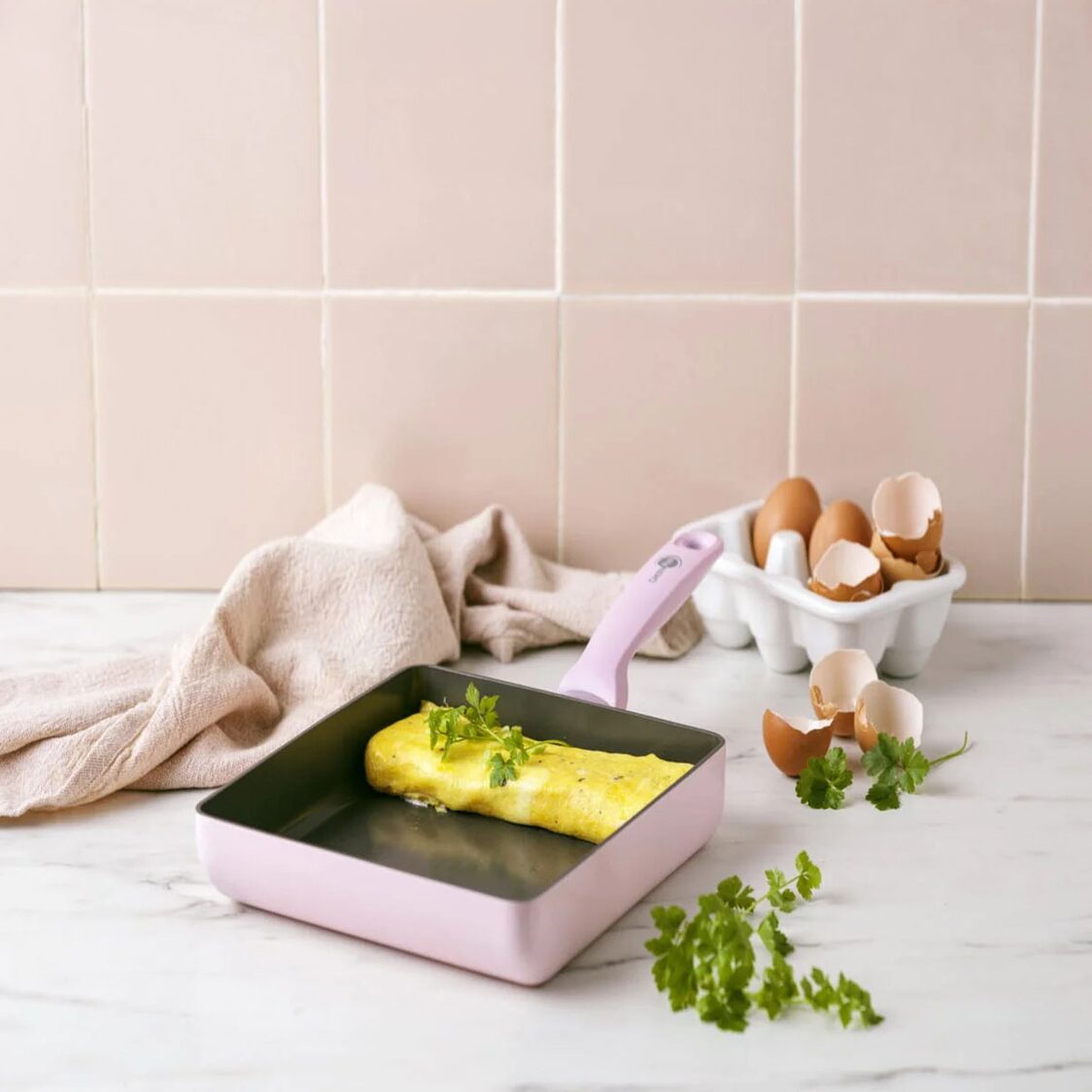 Greenpan Torino 22x20cm Eggpan GPTO687153 - Pink - Metro Singapore Departmental Store - Celebrating 69 Years in SG