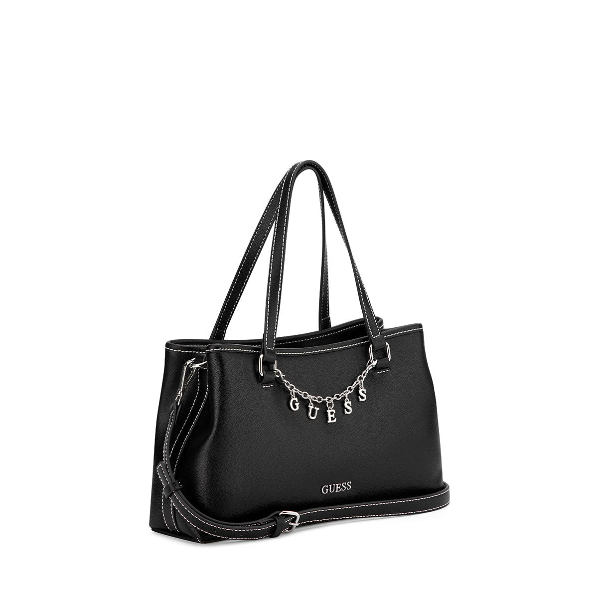 Guess Angelica Satchel - Black - Metro Singapore Departmental Store - Celebrating 69 Years in SG