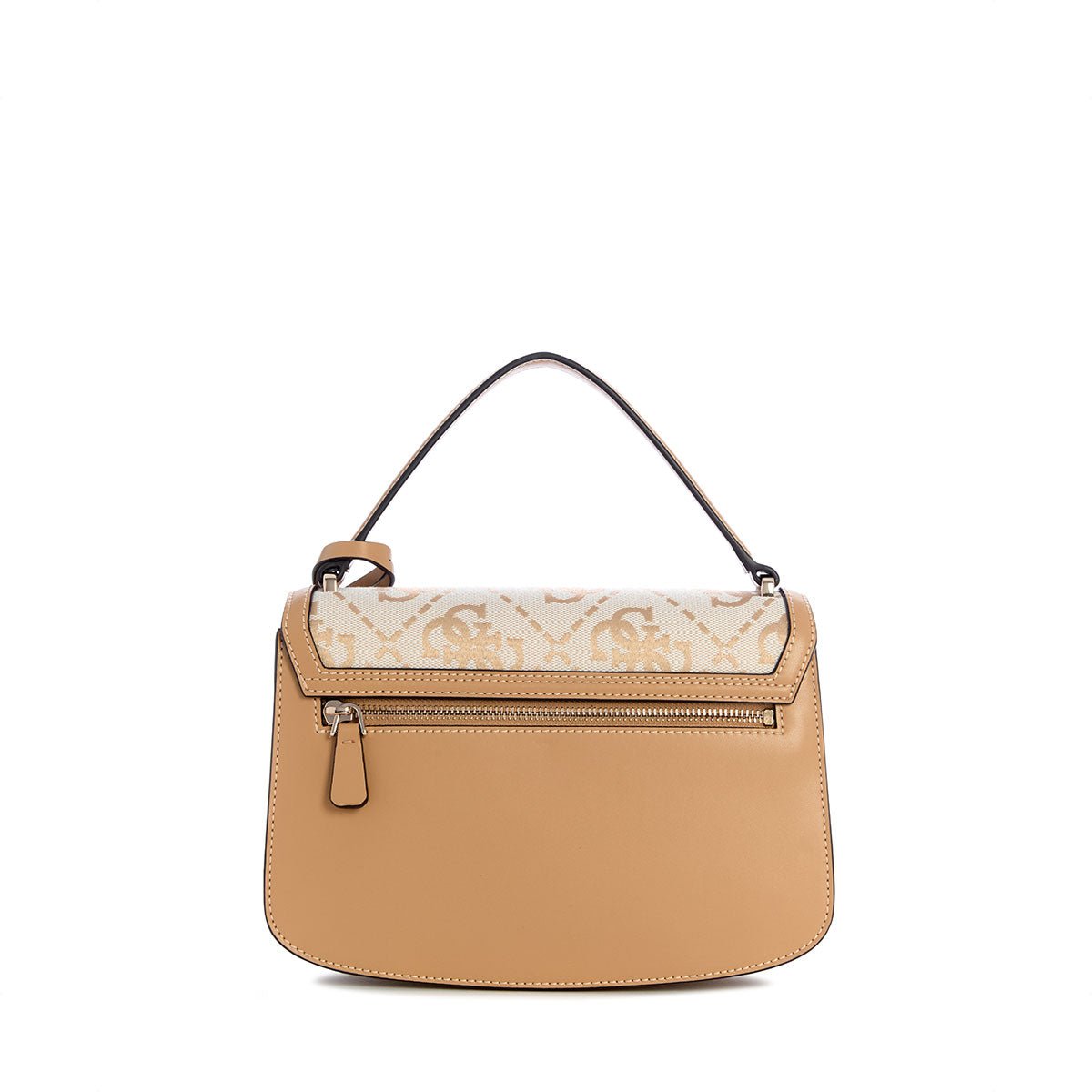 Guess Audrey Logo Convertible Crossbody Flap - Beige Logo - Metro Singapore Departmental Store - Celebrating 69 Years in SG