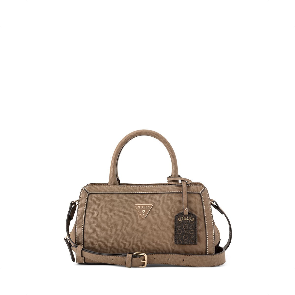 Guess Cadence Satchel - Cocoa - Metro Singapore Departmental Store - Celebrating 69 Years in SG