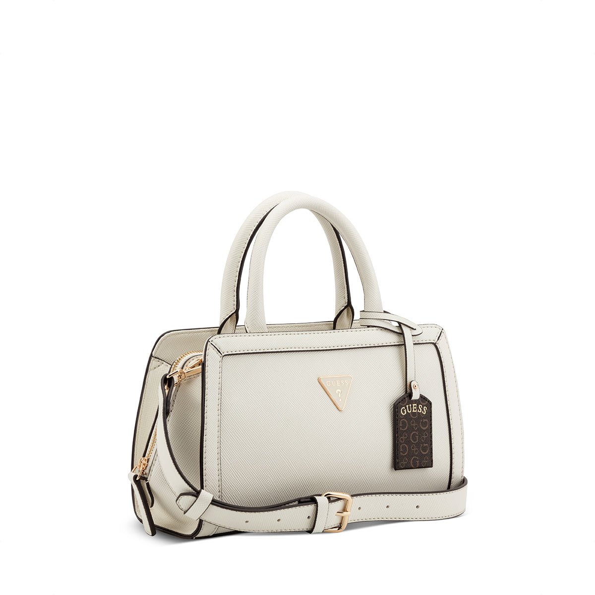 Guess Cadence Satchel - Cream - Metro Singapore Departmental Store - Celebrating 69 Years in SG