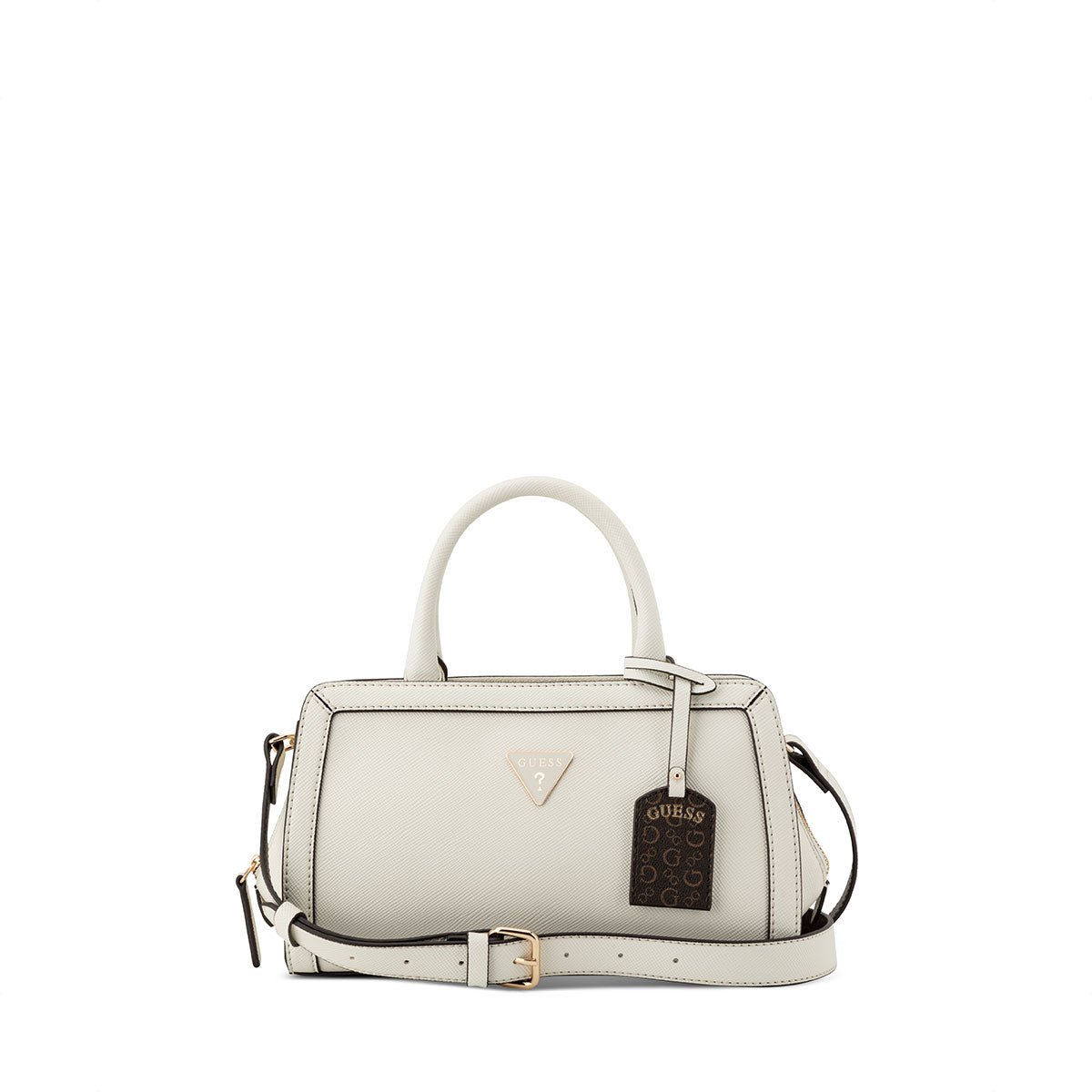 Guess Cadence Satchel - Cream - Metro Singapore Departmental Store - Celebrating 69 Years in SG