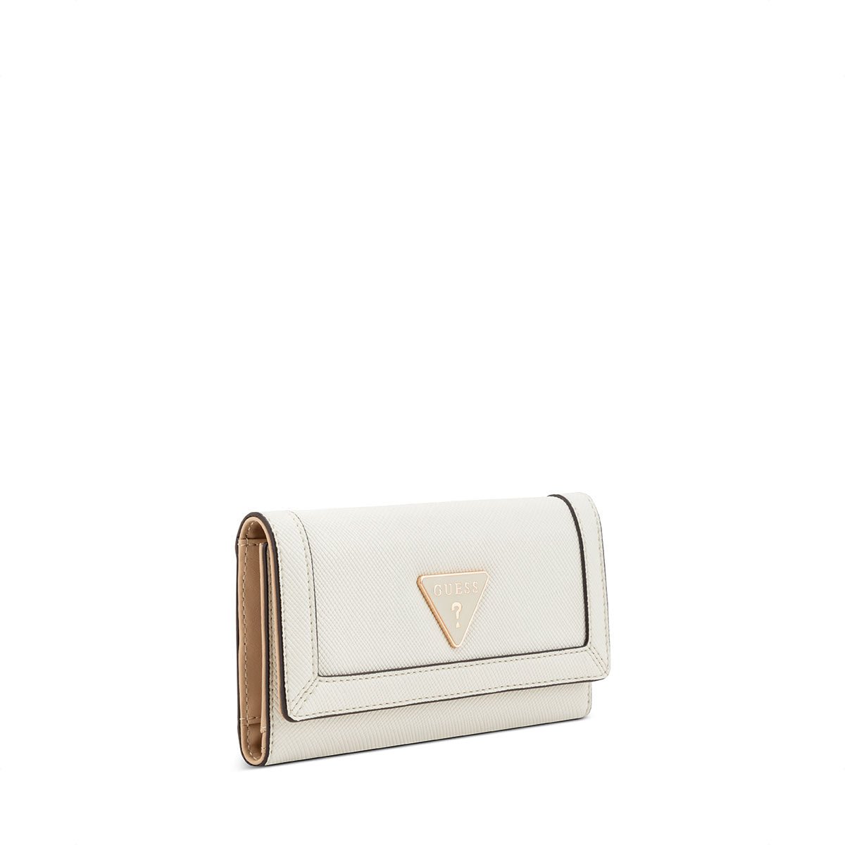 Guess Cadence SLG Slim Clutch - Cream - Metro Singapore Departmental Store - Celebrating 69 Years in SG
