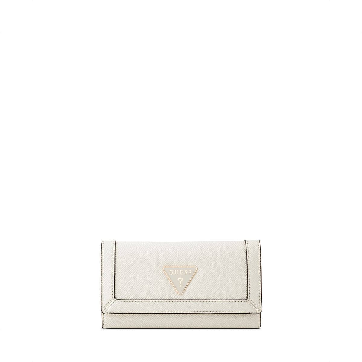 Guess Cadence SLG Slim Clutch - Cream - Metro Singapore Departmental Store - Celebrating 69 Years in SG
