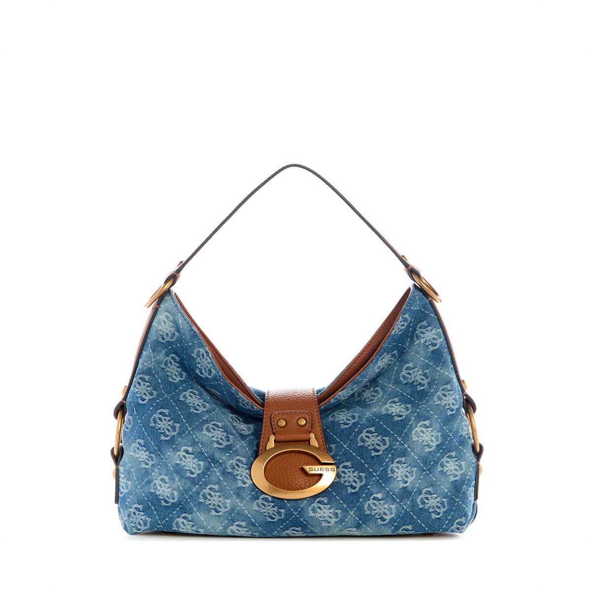 Guess Camden Shoulder Bag - Denim Logo - Metro Singapore Departmental Store - Celebrating 69 Years in SG