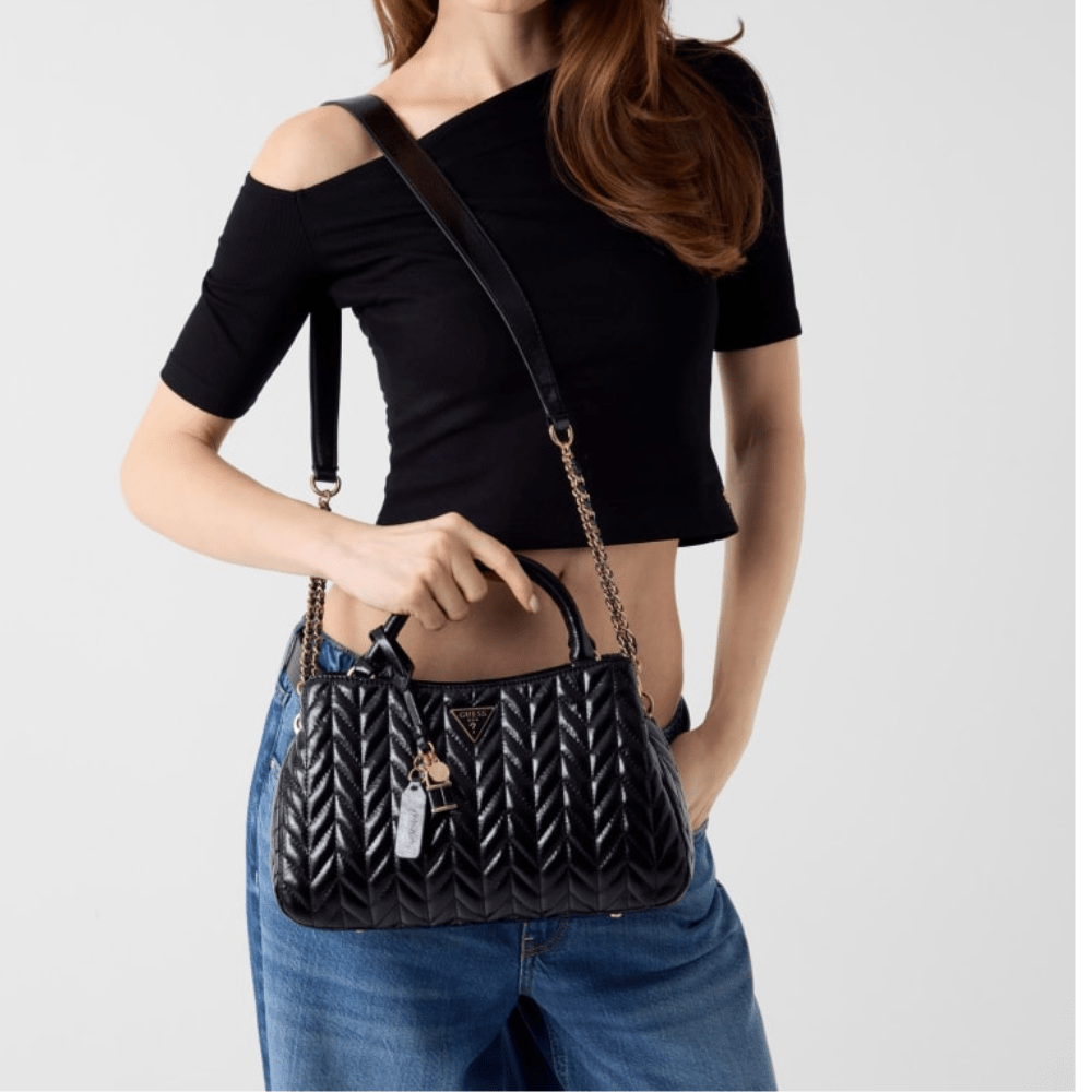 Guess Cheryl Triple Comp Satchel - Metro Singapore Departmental Store - Celebrating 69 Years in SG