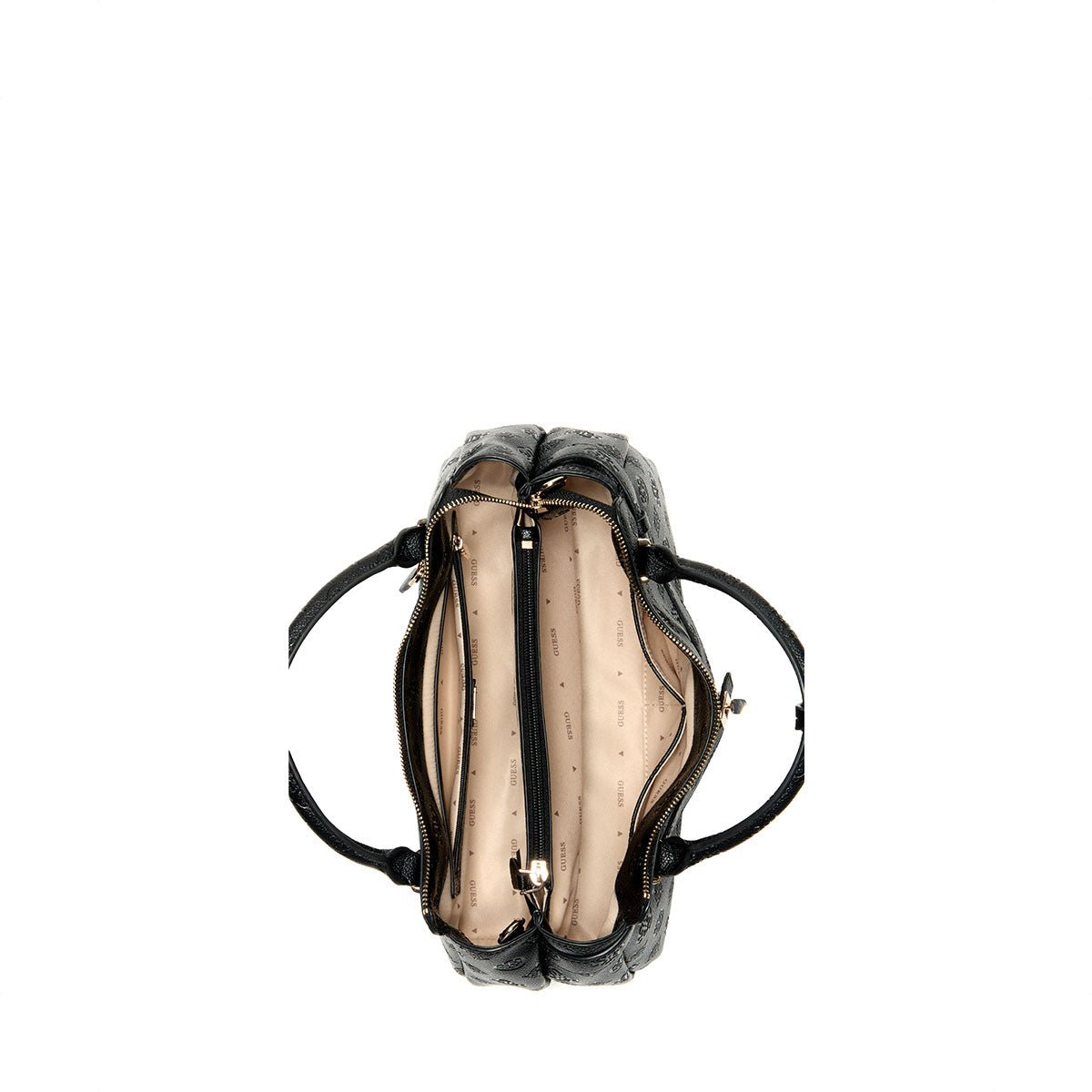 Guess Ella Logo Girlfriend Satchel - Black Logo - Metro Singapore Departmental Store - Celebrating 69 Years in SG