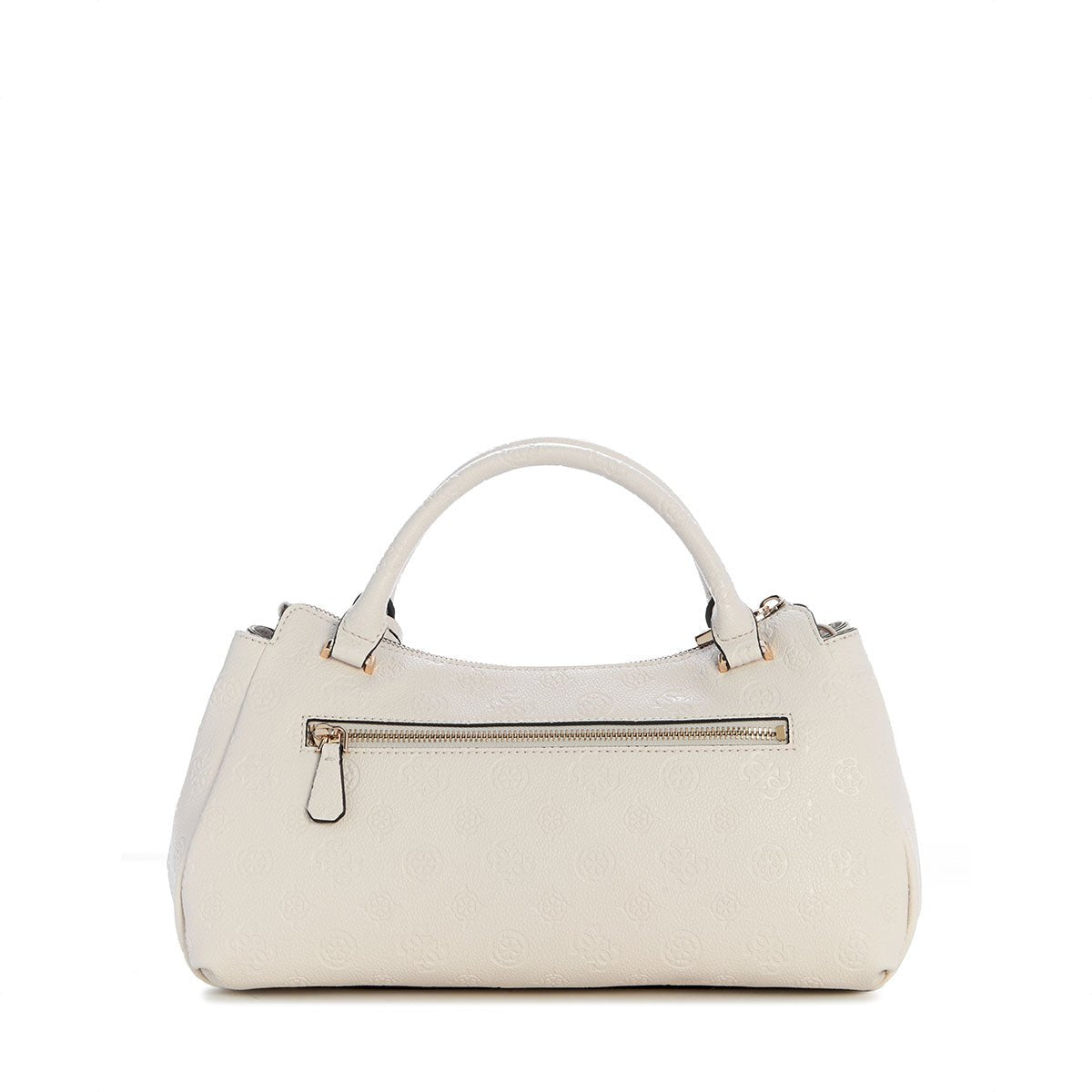 Guess Ella Logo Girlfriend Satchel - Stone Logo - Metro Singapore Departmental Store - Celebrating 69 Years in SG