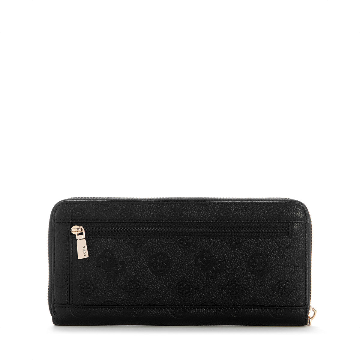 Guess Ella Logo SLG Large Zip Around - Black Logo - Metro Singapore Departmental Store - Celebrating 69 Years in SG