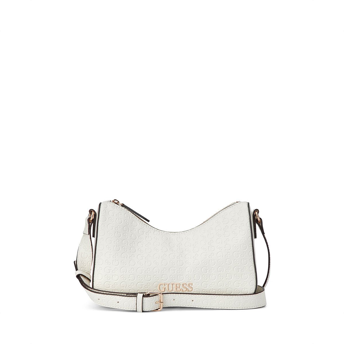 Guess Elliot Mini Crossbody Top Zip - Cream - Metro Singapore Departmental Store - Celebrating 69 Years in SG