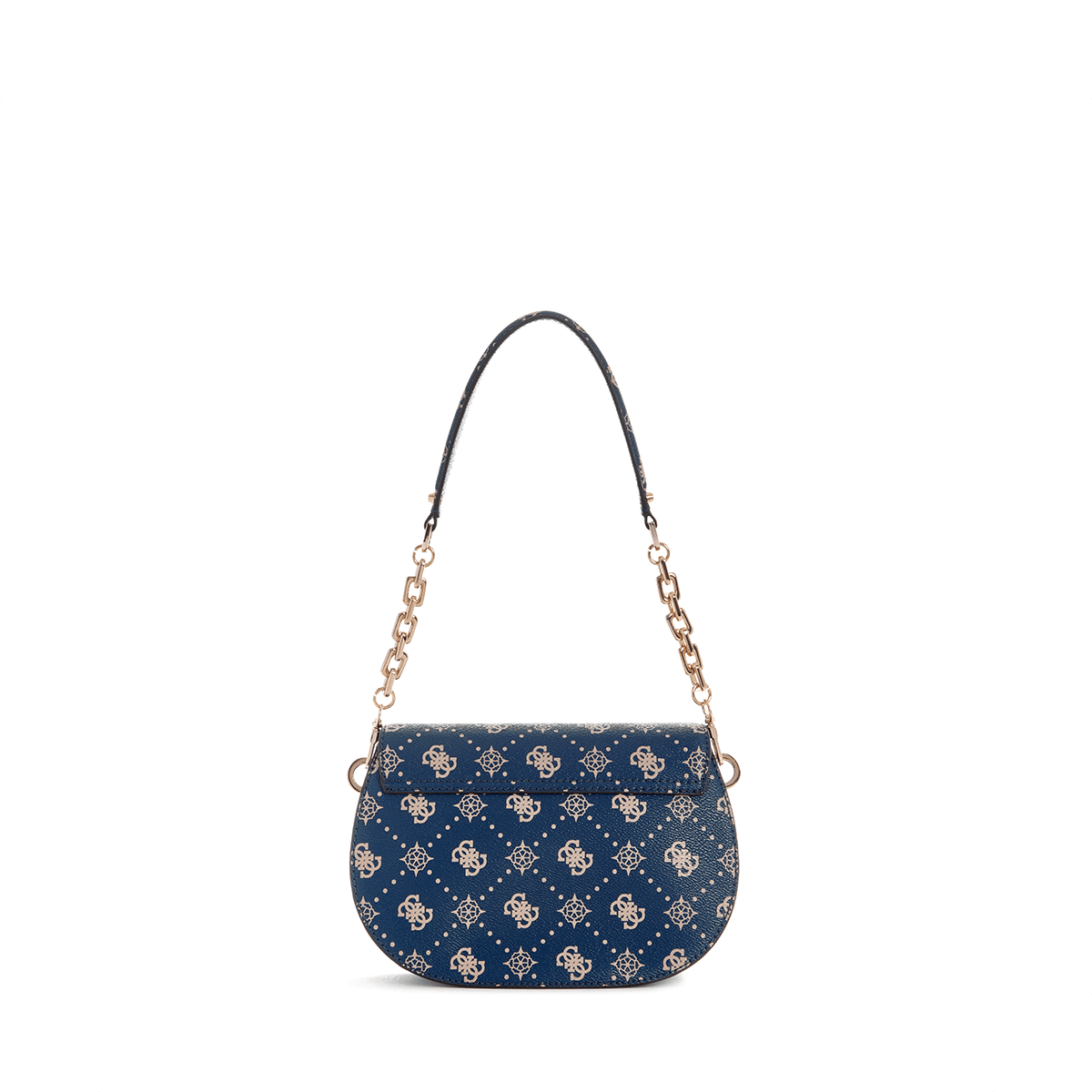 Guess Emelie Logo Flap Shoulder Bag - navy Logo - Metro Singapore Departmental Store - Celebrating 69 Years in SG