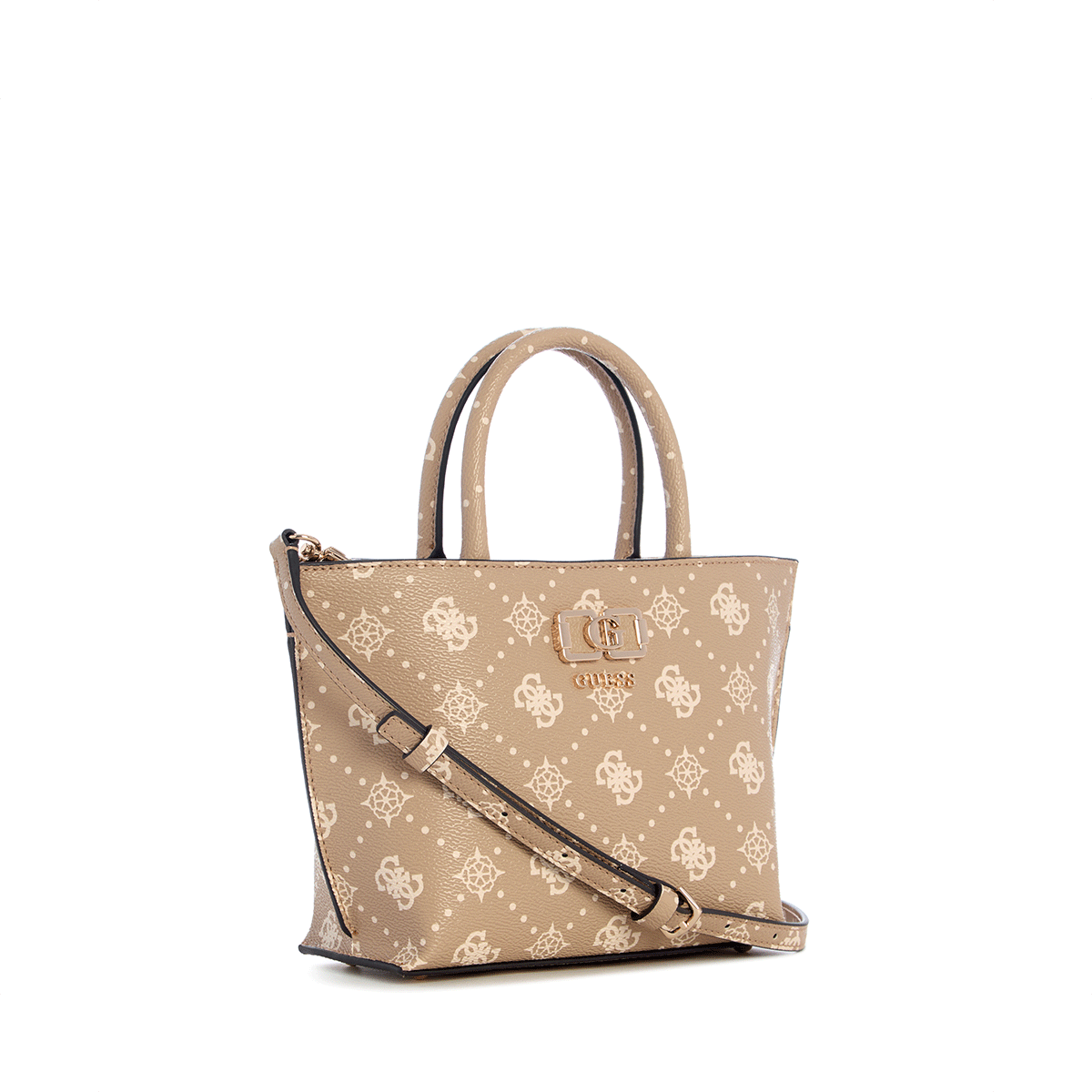 Guess Emelie Logo Mini Tote - biscotti Logo - Metro Singapore Departmental Store - Celebrating 69 Years in SG
