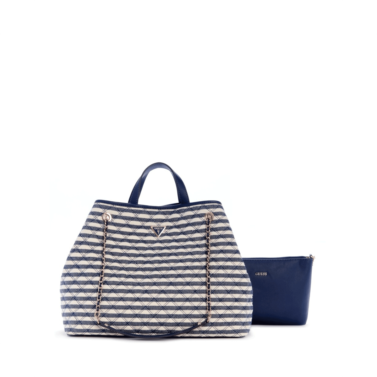 Guess Giully Ii Large 2 in 1 Tote - navy Multi - Metro Singapore Departmental Store - Celebrating 69 Years in SG