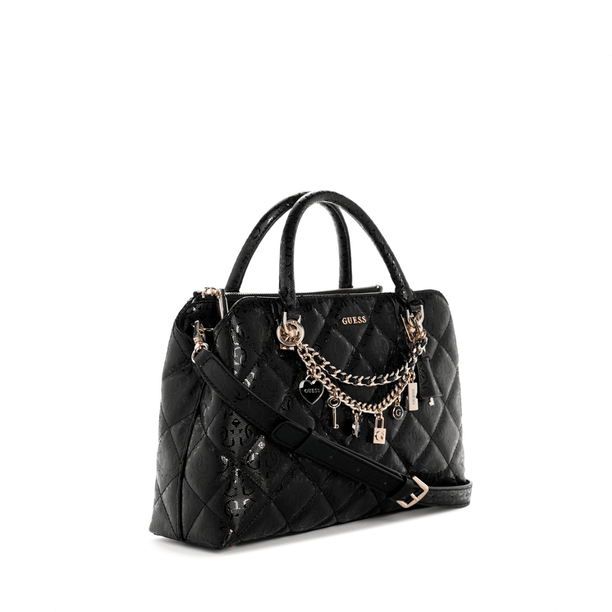 Guess Libby 2 Comp Satchel - black - Metro Singapore Departmental Store - Celebrating 69 Years in SG