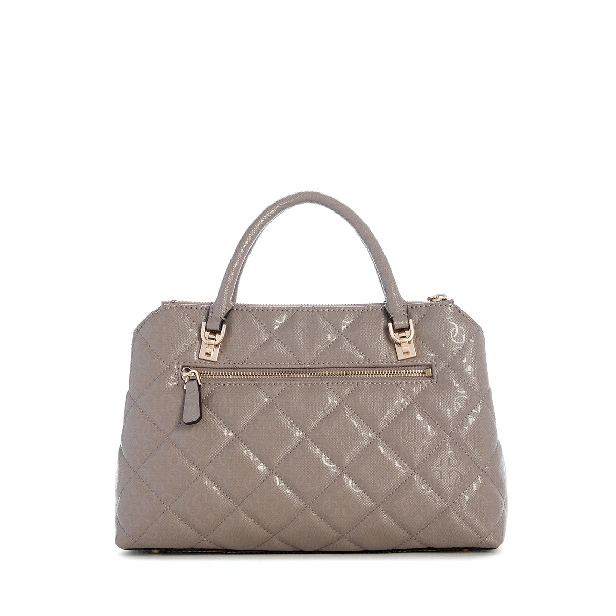 Guess Libby 2 Comp Satchel - dark Taupe - Metro Singapore Departmental Store - Celebrating 69 Years in SG