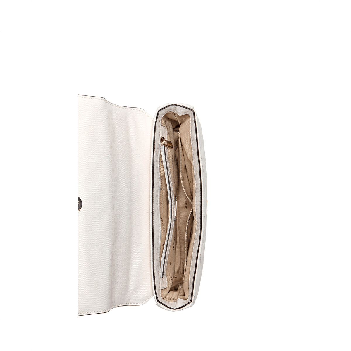 Guess Libby Flap Crossbody - off White - Metro Singapore Departmental Store - Celebrating 69 Years in SG