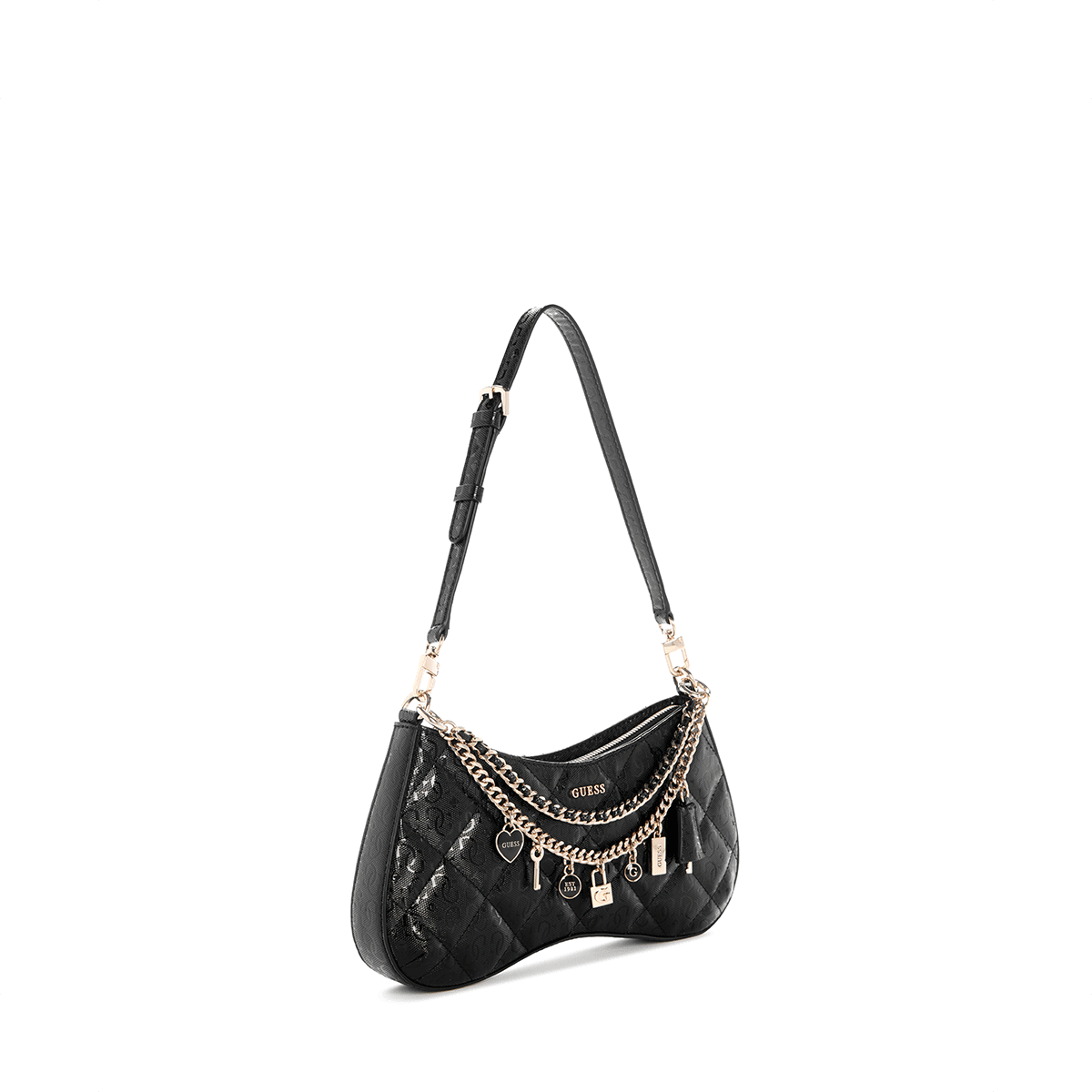 Guess Libby Shoulder Bag - Black - Metro Singapore Departmental Store - Celebrating 69 Years in SG