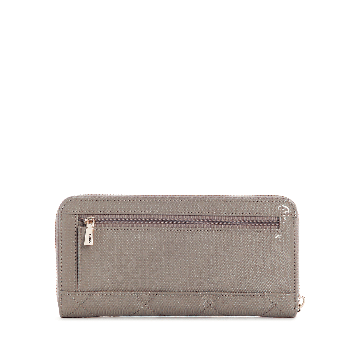 Guess Libby Slg Large ZIP Around - dark Taupe - Metro Singapore Departmental Store - Celebrating 69 Years in SG