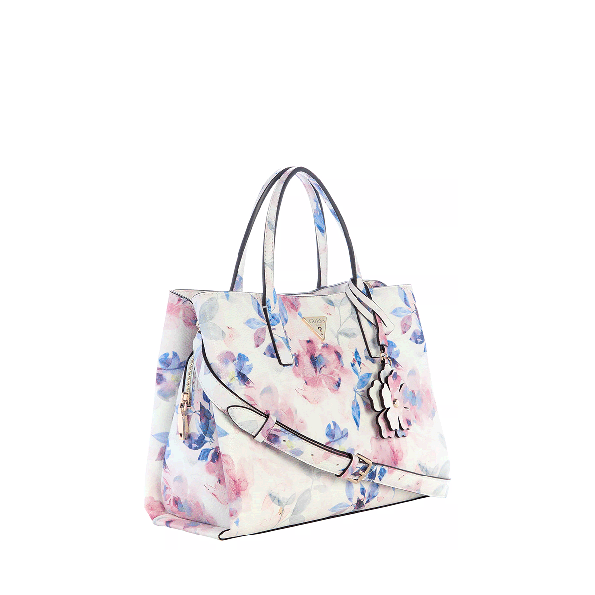 Guess Lucci Girlfriend Satchel - floral Multi - Metro Singapore Departmental Store - Celebrating 69 Years in SG
