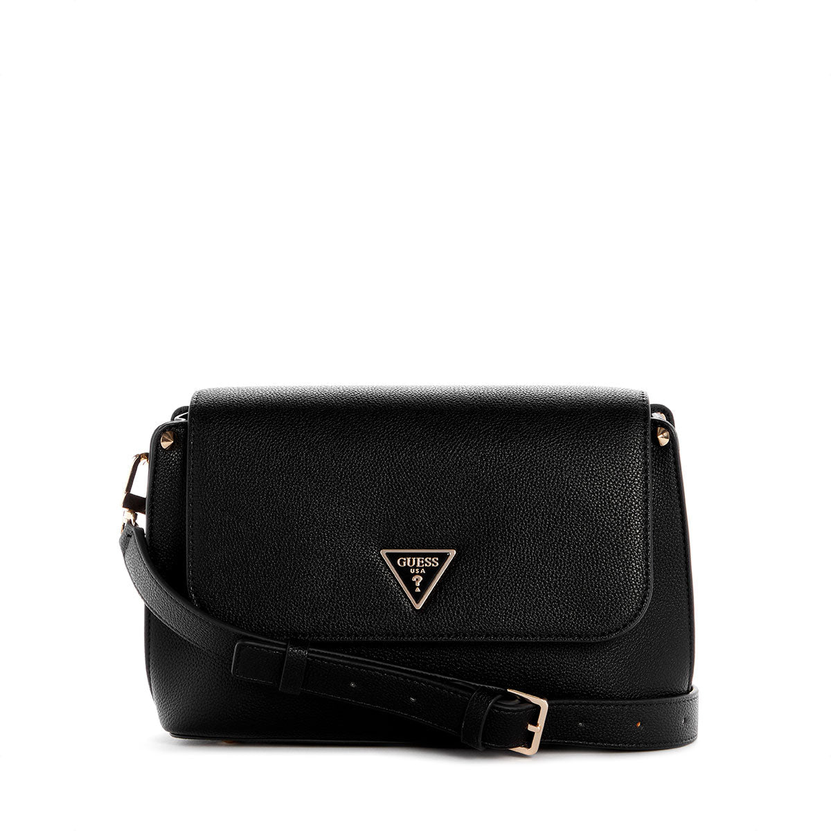 Guess Meridian II Flap Crossbody - Black - Metro Singapore Departmental Store - Celebrating 69 Years in SG
