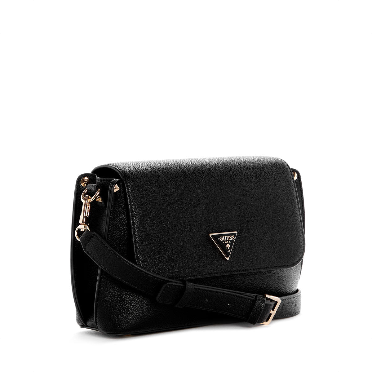 Guess Meridian II Flap Crossbody - Black - Metro Singapore Departmental Store - Celebrating 69 Years in SG