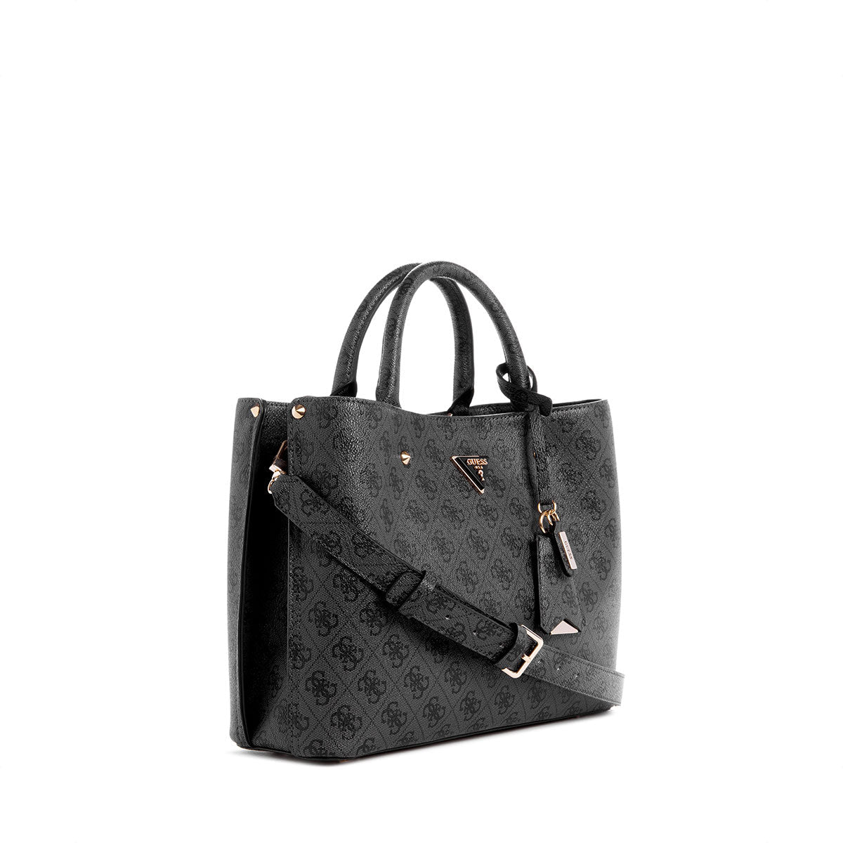 Guess Meridian II Girlfriend Satchel - Coal Logo - Metro Singapore Departmental Store - Celebrating 69 Years in SG
