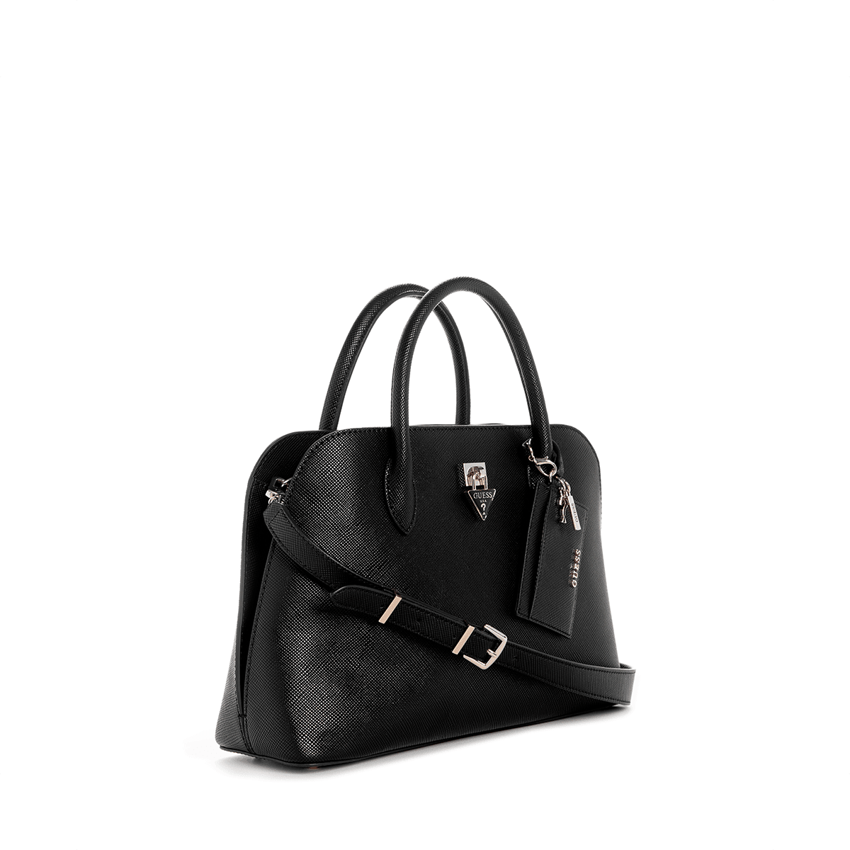 Guess Patsie 2 Comp Satchel - black - Metro Singapore Departmental Store - Celebrating 69 Years in SG