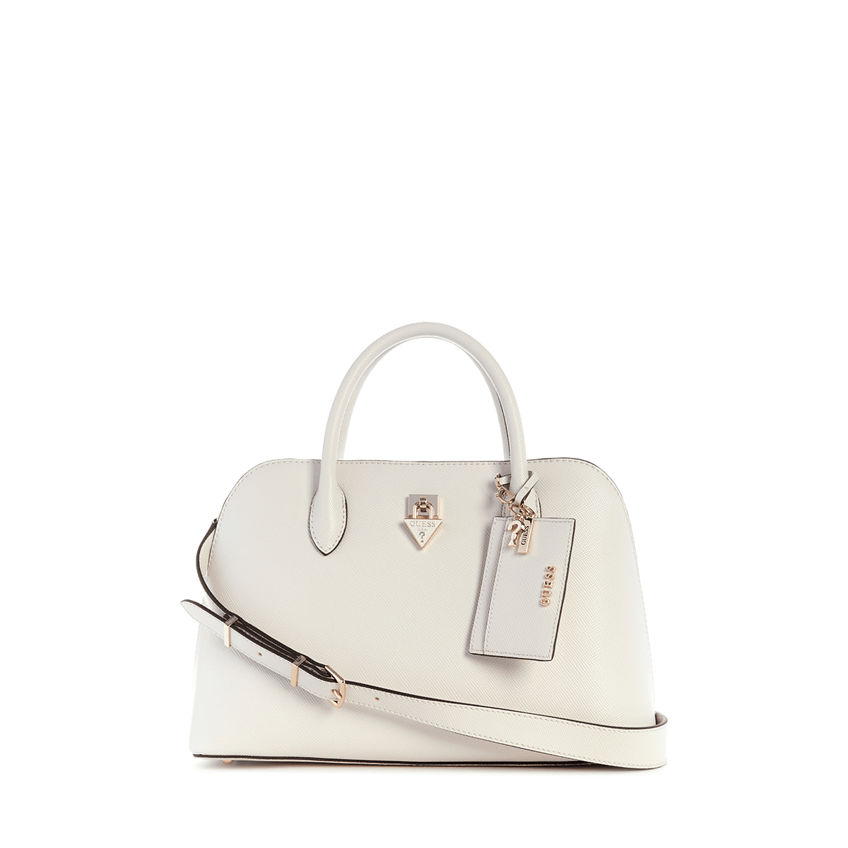 Guess Patsie 2 Comp Satchel - off White - Metro Singapore Departmental Store - Celebrating 69 Years in SG