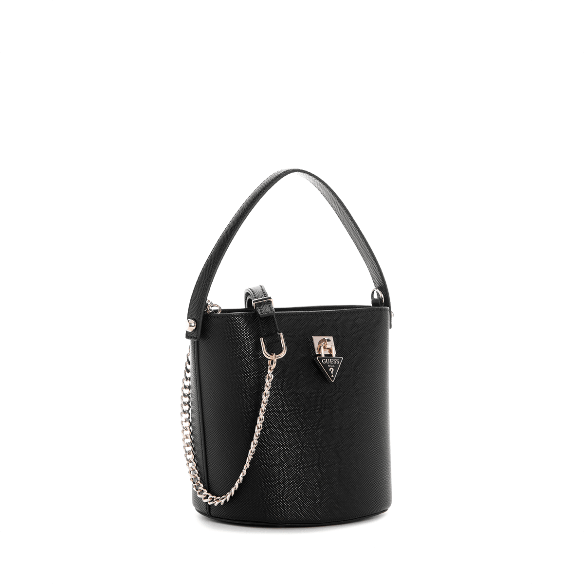 Guess Patsie Top Handle Bucket - black - Metro Singapore Departmental Store - Celebrating 69 Years in SG