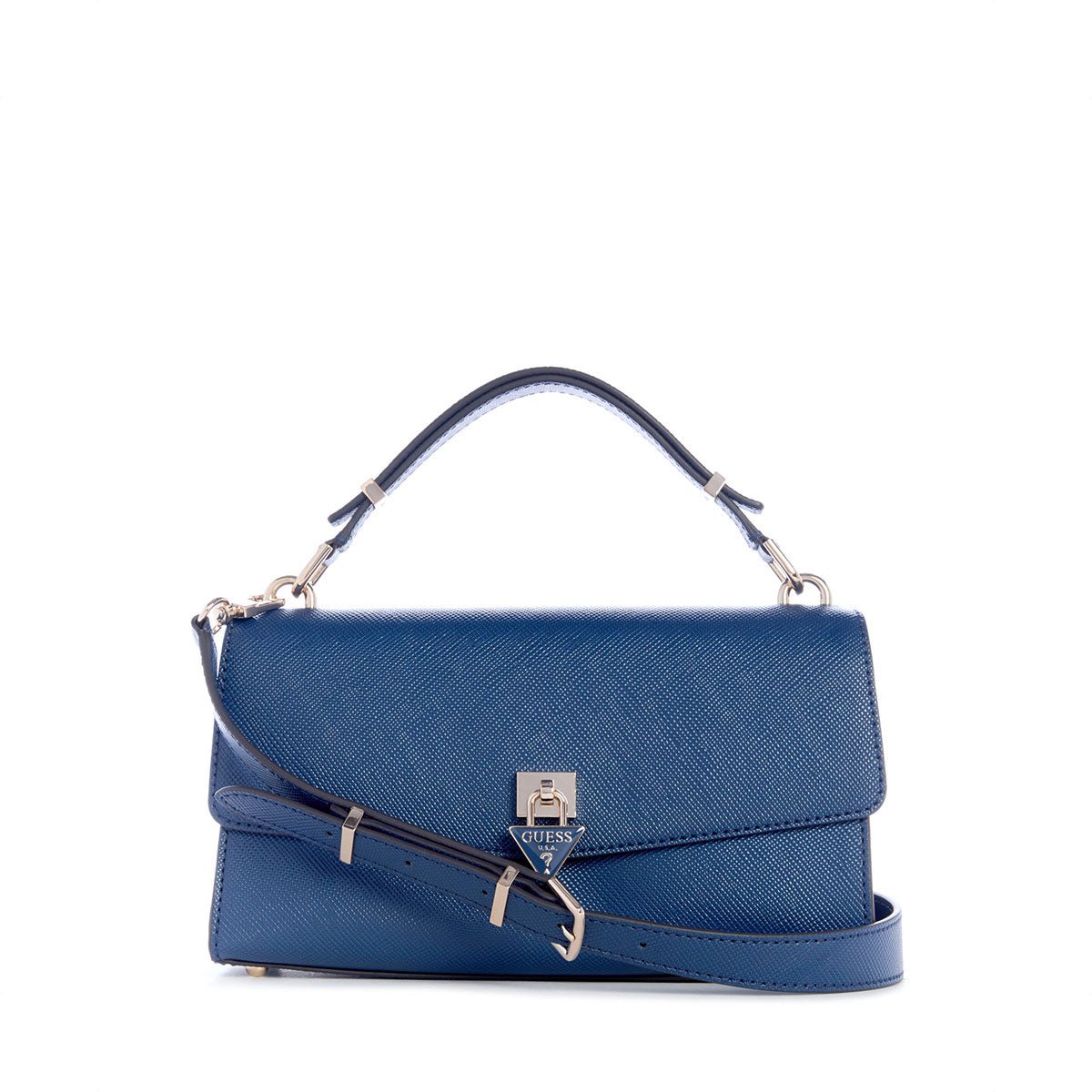 Guess Patsie Top Handle Flap - Navy - Metro Singapore Departmental Store - Celebrating 69 Years in SG