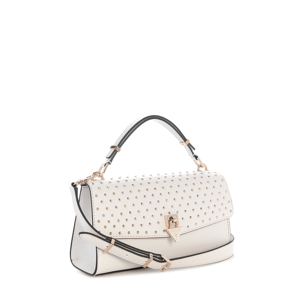 Guess Patsie Top Handle Flap - off White - Metro Singapore Departmental Store - Celebrating 69 Years in SG